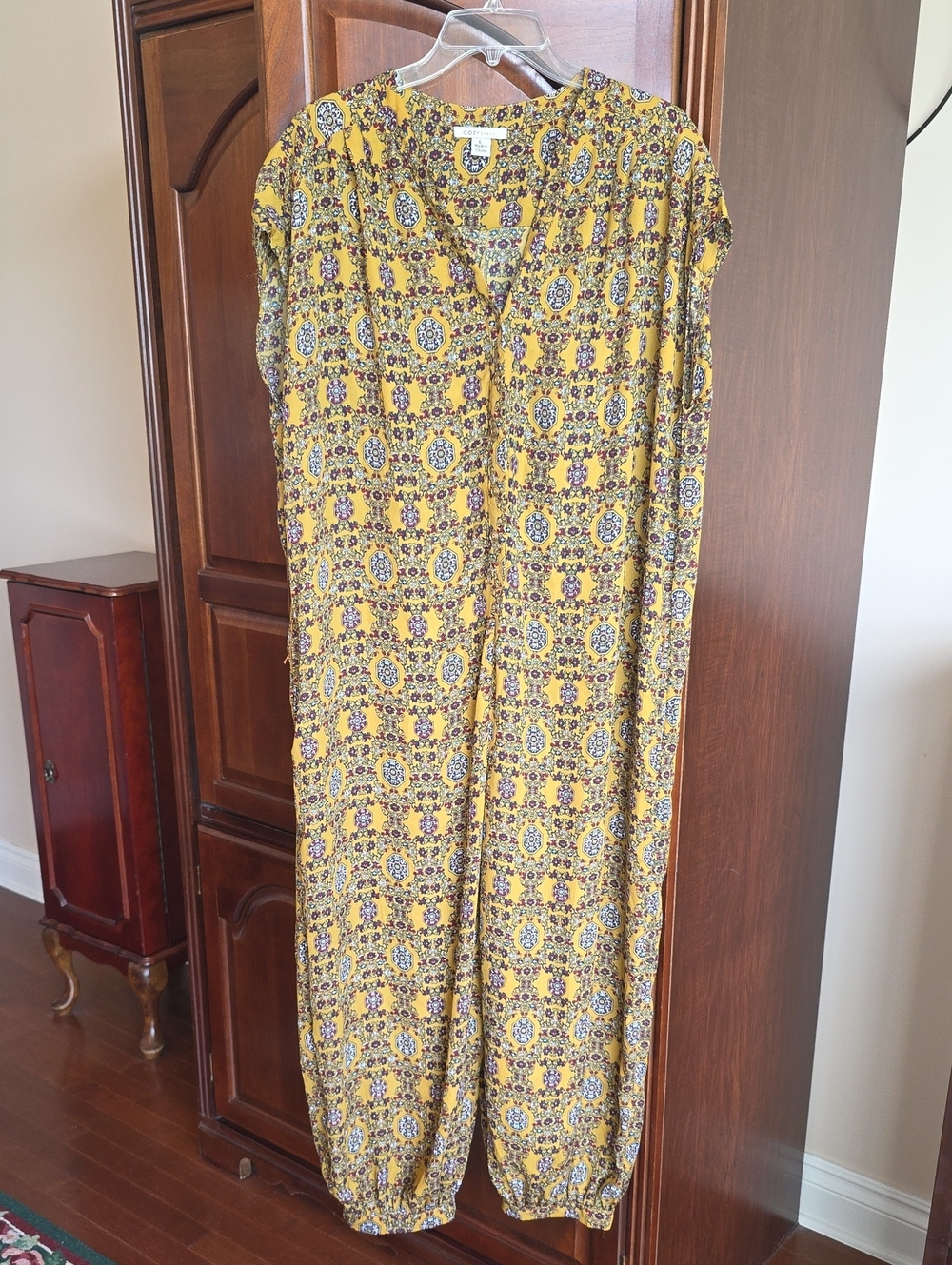 Cozy Casual Boho Printed Jumpsuit Lg